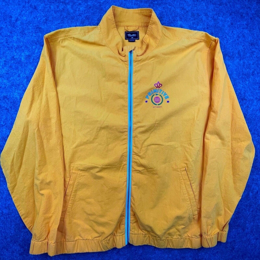Primitive Skateboarding Jacket‎ Mens XXLarge Acapulco Orange Lightweight Skater